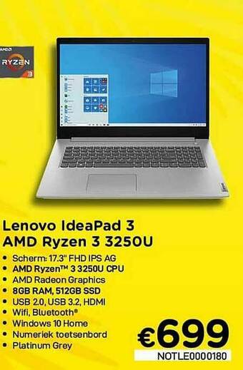 Lenovo Ideapad 3 Amd Ryzen 3 325ou