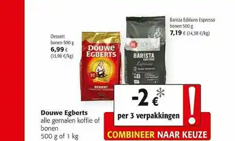 Colruyt Douwe Egberts Alle Garnalen Koffie Of Bonen aanbieding