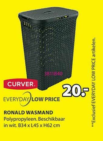Jysk Ronald Wasmand aanbieding