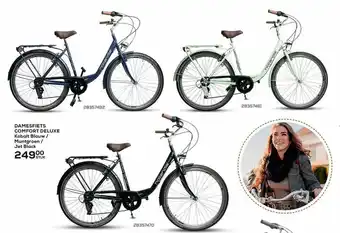 Supra Bazar Damesfiets Comfort Deluxe Kobalt Blauw Muntgroen Jet Black aanbieding