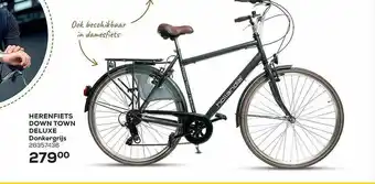Supra Bazar Herenfiets Down Town Deluxe Donkergrijs aanbieding