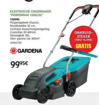 HandyHome Elektrische Grasmaaier 'powermax 1200-32' Gardena aanbieding