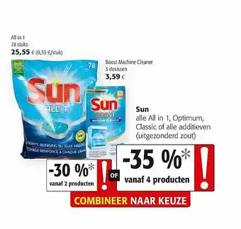 Sun All In 1, Optimum, Classic Of Alle Additieven