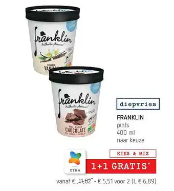 Spar Franklin Pints 400 Ml aanbieding