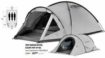 Tent bardani b`cool escape pop-up 180