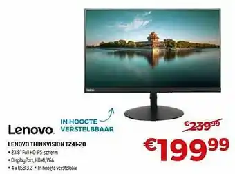 Exellent Lenovo thinkvision t24i-20 aanbieding