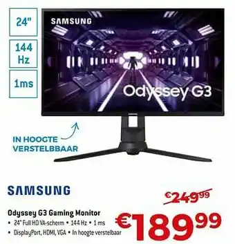 Exellent Samsung odyssey g3 gaming monitor aanbieding