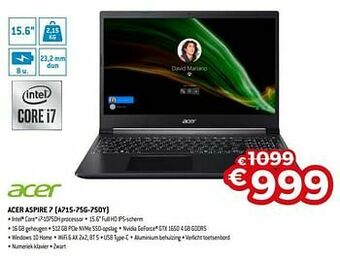Exellent Acer aspire 7 a715-75g-750y aanbieding