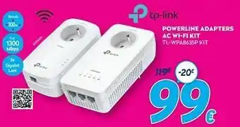 Tp-link powerline adapters ac wi-fi kit tl-wpa8635p kit