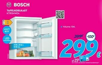 Krëfel Bosch tafelkoelkast ktr15nwea aanbieding