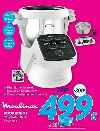 Krëfel Moulinex kookrobot companion xl yy4621fg aanbieding
