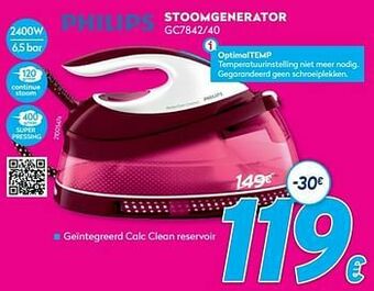 Krëfel Philips stoomgenerator gc7842-40 aanbieding