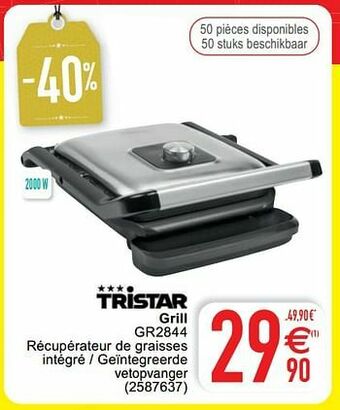 Cora Tristar grill gr2844 aanbieding