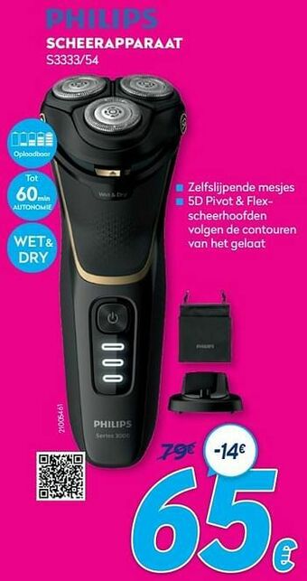 Krëfel Philips scheerapparaat s3333-54 aanbieding