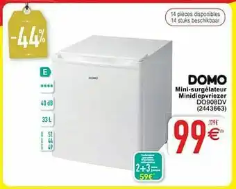 Cora Domo elektro mini-surgélateur minidiepvriezer do908dv aanbieding