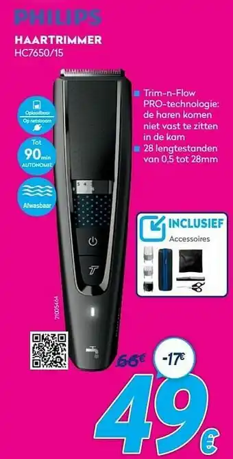 Krëfel Philips haartrimmer hc7650-15 aanbieding