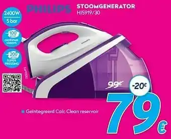 Krëfel Philips stoomgenerator hi5919-30 aanbieding