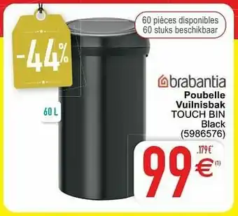 Poubelle vuilnisbak touch bin
