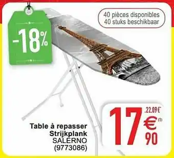 Cora Table à repasser strijkplank salerno aanbieding