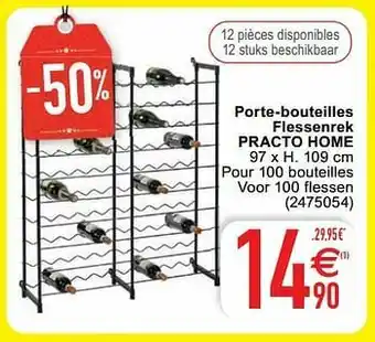 Cora Porte-bouteilles flessenrek practo home aanbieding