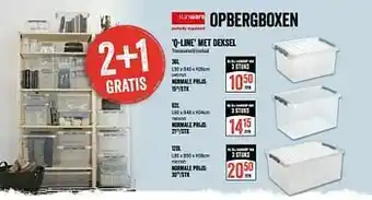 HandyHome Opbergboxen q-line met deksel aanbieding