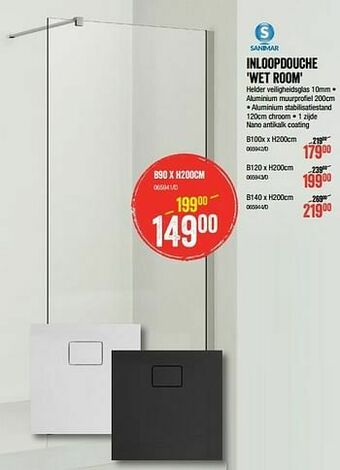 HandyHome Inloopdouche wet room aanbieding