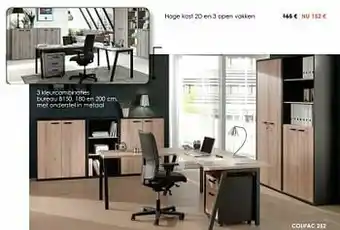 Krea Hoge kast 2d en 3 open vakken aanbieding