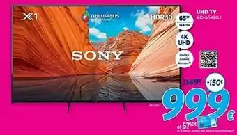 Krëfel Sony uhd tv kd-65x80j aanbieding