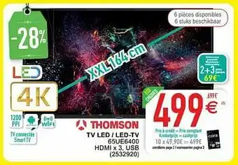 Cora Thomson tv led - led-tv 65ue6400 aanbieding