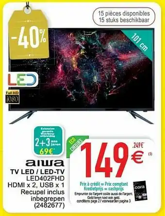 Aiwa tv led - led-tv led402fhd