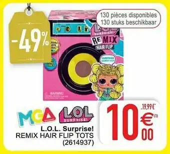 Cora L.o.l. surprise! remix hair flip tots aanbieding