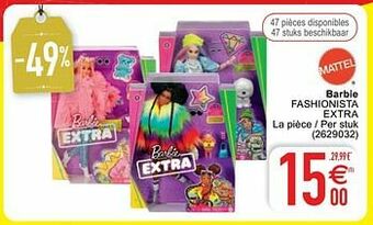 Cora Barbie fashionista extra aanbieding