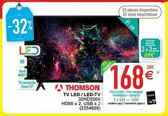 Cora Thomson tv led - led-tv 32hd5506 aanbieding