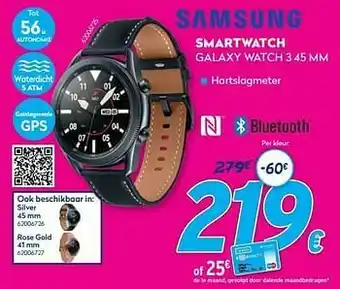 Krëfel Samsung smartwatch galaxy watch 3 45 mm aanbieding