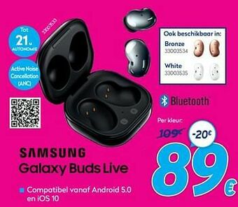 Krëfel Samsung galaxy buds live aanbieding