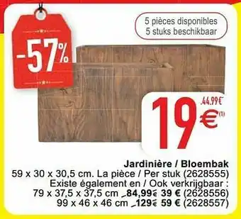 Cora Jardinière - bloembak aanbieding