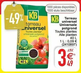 Cora Terreau universel universele potgrond aanbieding