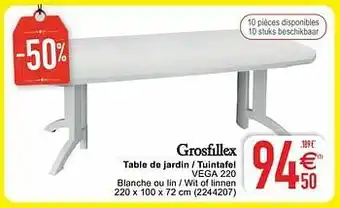 Cora Table de jardin - tuintafel vega 220 aanbieding