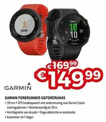 Exellent Garmin forerunner ggforerun45 aanbieding
