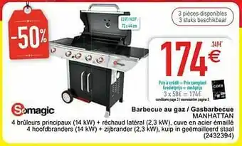 Cora Barbecue au gaz - gasbarbecue manhattan aanbieding