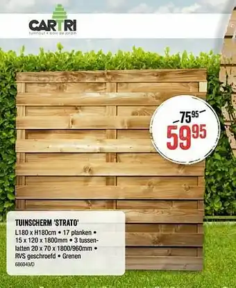 HandyHome Tuinscherm strato aanbieding