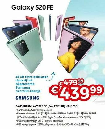 Exellent Samsung galaxy s20 fe fan edition - sug780 aanbieding