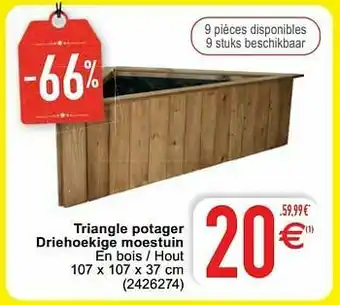 Cora Triangle potager driehoekige moestuin aanbieding