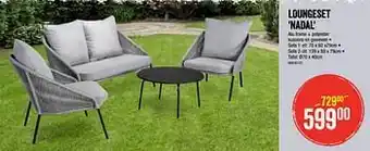 HandyHome Loungeset nadal aanbieding