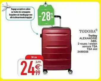 Cora Trolley alexandrie abs aanbieding