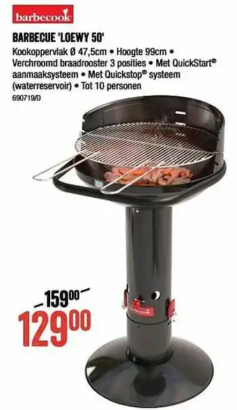 HandyHome Barbecue loewy 50 aanbieding