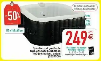 Spa jacuzzi gonflable opblaasbaar bubbelbad