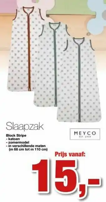 Slaapzak block stripe
