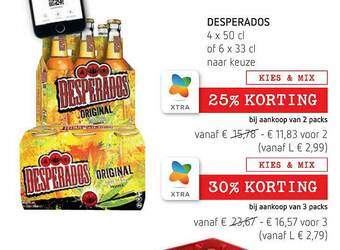 Spar Desperados aanbieding