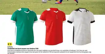 Decathlon Kipsta voetbalshirt met korte mouwen voor kinderen f500 aanbieding